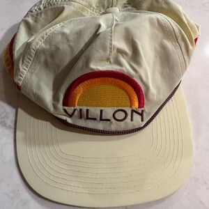 Cream and Red Men's Cap